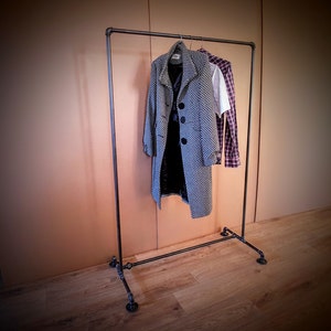 Industrial clothing rack, Pipe clothing rack, Store fixture, Clothing display, Garment display, Clothes display, Retail furniture, Steampunk