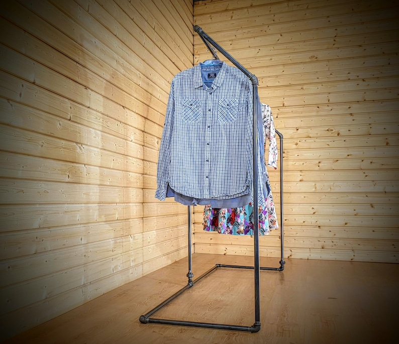 Free Standing Clothes Rack Collapsible Clothing Rack / Etsy UK