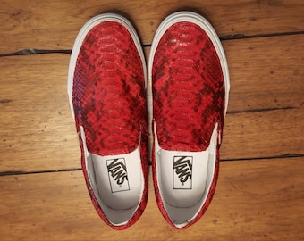 LEATHER PYTHON SHOES