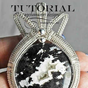TUTORIAL - Origianal Winged Bail Pendant Frame w/ Intermediate to Advanced Wire Weaving Skills