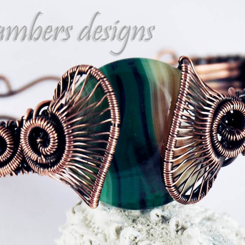 Leather and Woven Wire Bracelet Tutorial Etsy