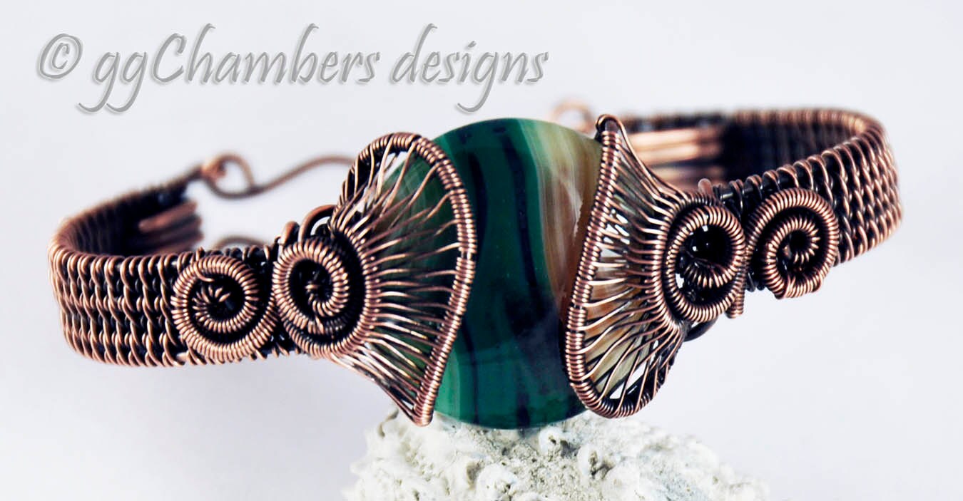 Woven Wire Helix Beaded Bracelet Tutorial Etsy