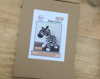 プレゼントを選ぼう！ Hand Kit, Zebra Zippy Stitching Etsy - Animal Felt 小物