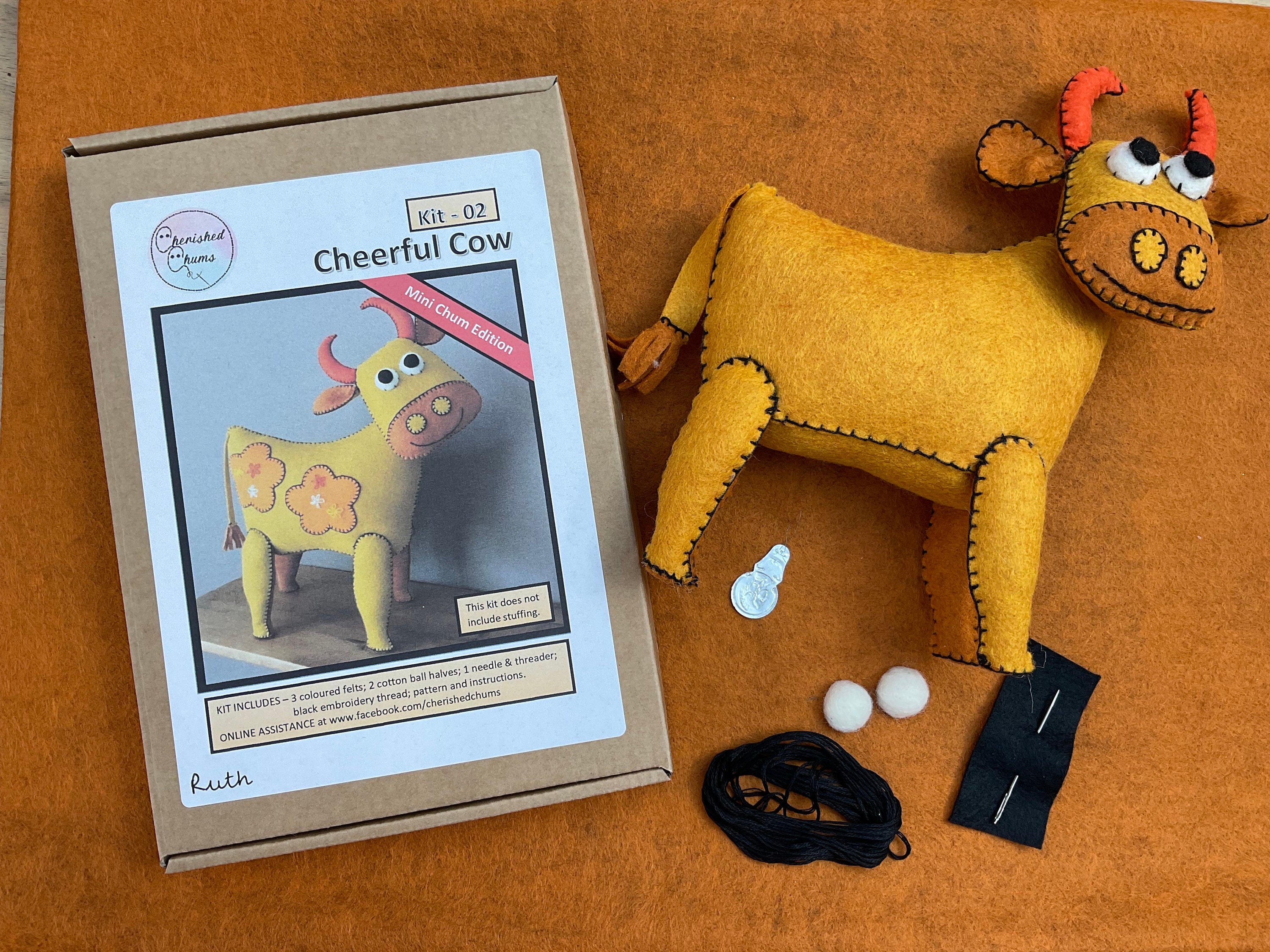 Mini Felt Animal Monthly Subscription Boxes, hand stitching