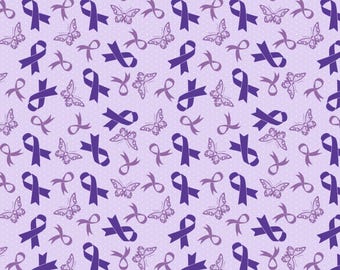 Purple Butterfly Memory Alzheimer's Dementia Major Neurocognitive Print Scrub Cap Euro, Euro Ponytail and Tie Back Optional Satin Lining