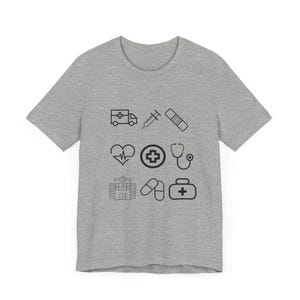 Medical Nurse Unisex Tee, Doctor Healthcare Shirt, Hospital Staff Gift, Healthcare Worker Top, Nurse Appreciation Apparel