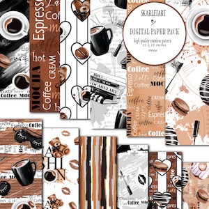 Paquete de papel de café Fondo de moda Lindo Pape Lunes Café Lindo oso Cepilladora Pegatinas Cubierta de planificador femenino Paquete de bricolaje
