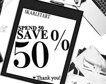 DISCOUNT COUPON: save 50%