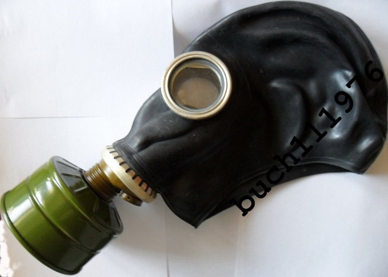 RUBBER Gas mask GP-5 russian black soviet military new size 0,1,2,3,4