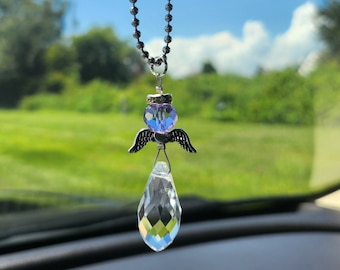 Travel Angel Crystal Prism Charm