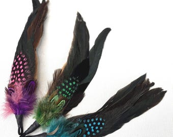 Kitty Kolors Feather Cat Teaser Toy Attachment, Interactive Hunt Play Refill