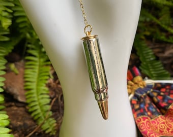 Gift Set! Right on Target Bullet Pendulum for Divination with Practice Mat and Carry Pouch