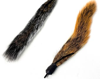 Real Squirrel Tail Cat Toy Teaser Attachment