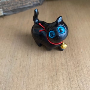 Wood Carved Cat