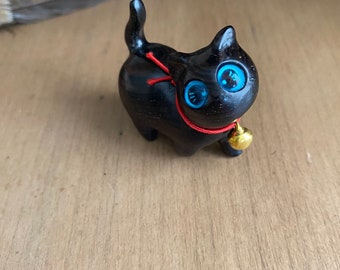 Wood Carved Cat