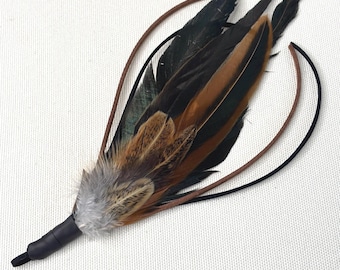 Feather Suede Tassel Cat Teaser Toy Attachment, Interactive Wand Refill