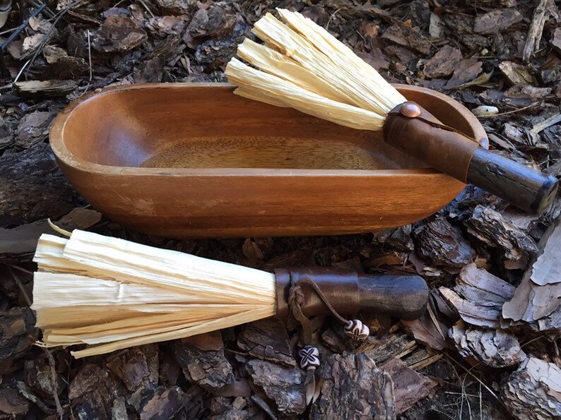 Corn Husk Blessing Fan/Broom Etsy