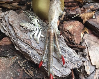 Lady Grouse Claw/Foot Pendulum with Storage Pouch