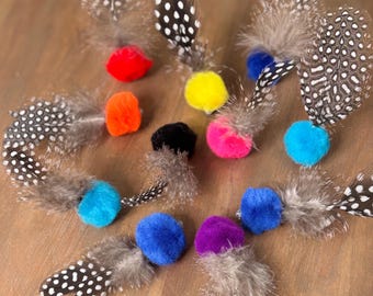 Feather Tweety Puff Cat Toys | Toss, Scatter & Chase Refills | Lightweight Interactive Toys