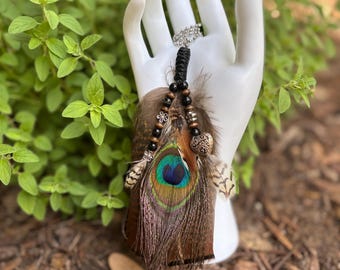 Feather Car Charm: Boho Essential Oil Diffuser Keychain, Backpack, Aromatherapy Jewelry