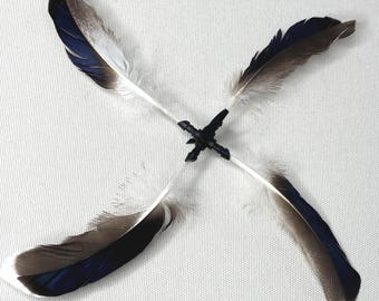 Helicopter Damselfly Cat Teaser Toy Attachment, Spinning Duck Feather Interactive Wand Toy