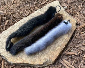 Mink Tail Cat Toy Attachment