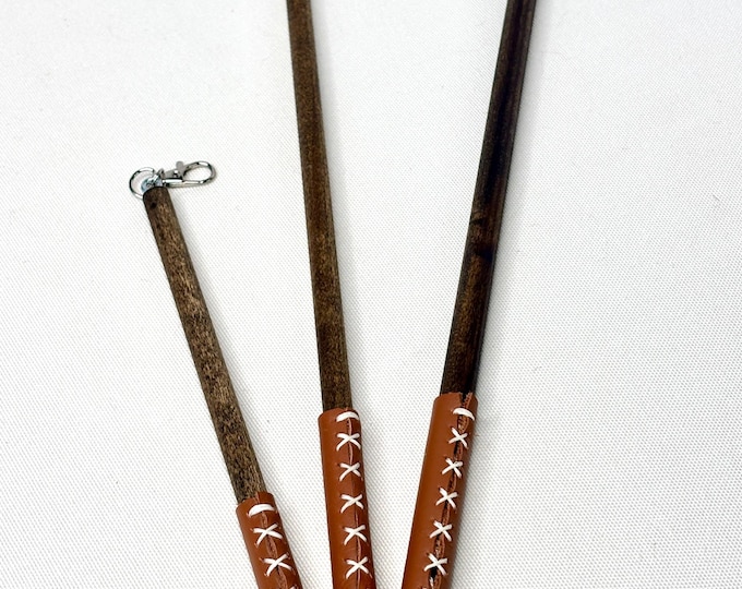 Featured listing image: Natural Cat  Wand Toy with Interchangeable Line - Interactive Teaser -  Homemade Wooden Wand