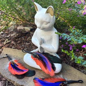Sienna Sunset Feather Cluster Cat Teaser Toy Attachment (use with wood teaser wand)