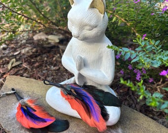 Sienna Sunset Feather Cluster Cat Teaser Toy Attachment (use with wood teaser wand)