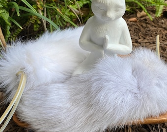 Fox Cuddle, Carry and Kick Natural Shadow Fox Tail Cat Toy