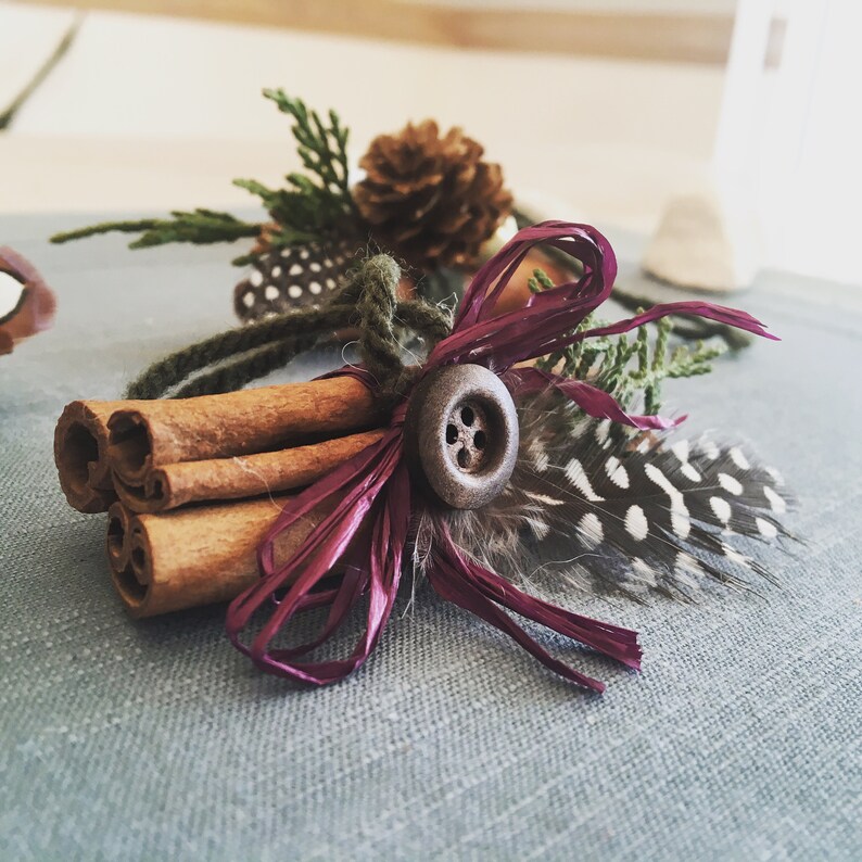 Pick 3 Rustic Cinnamon Stick Ornaments Natural Accents Etsy