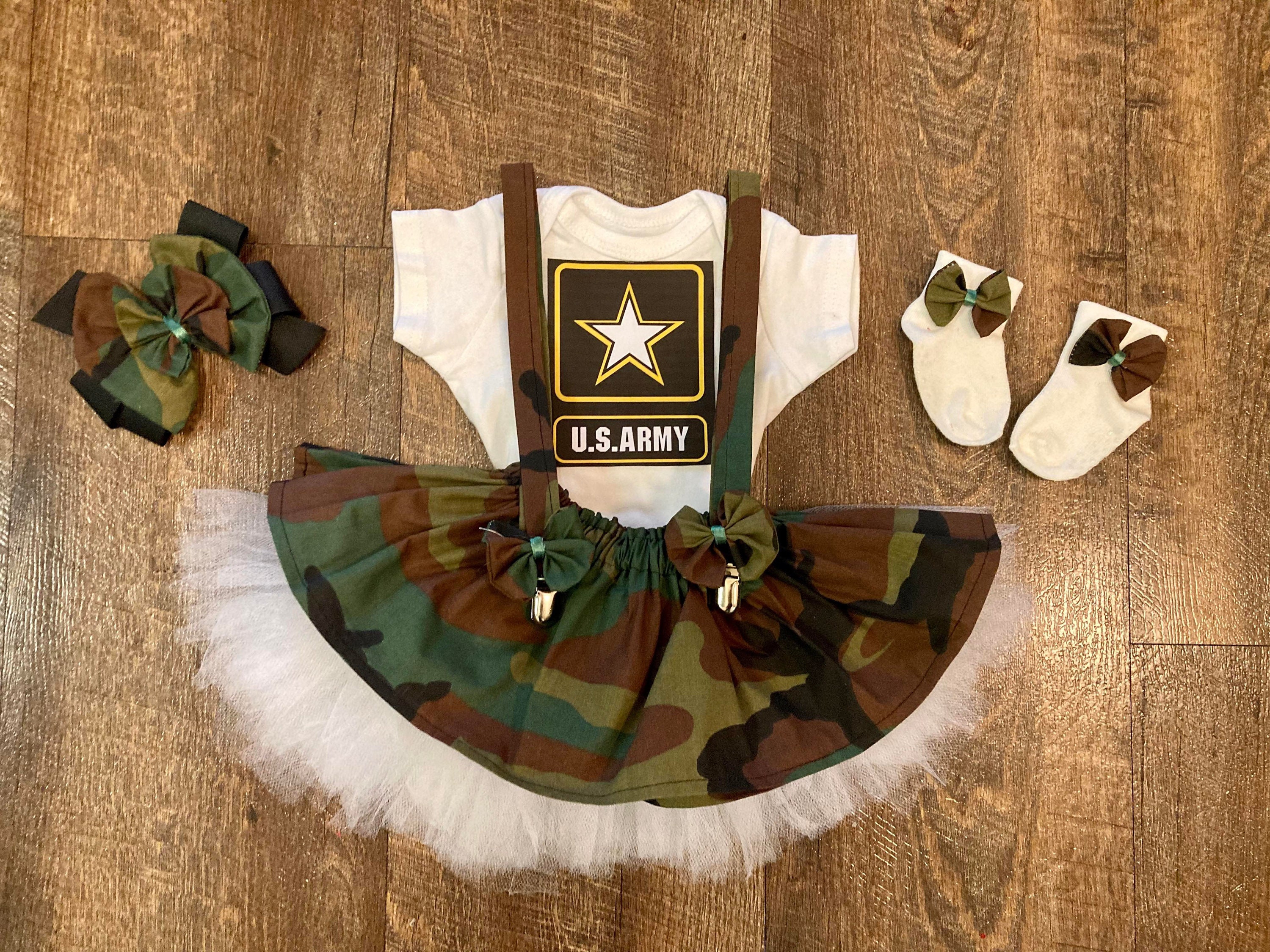 Baby Boy Army Outfit Military Baby Camo Diaper Cover Etsy