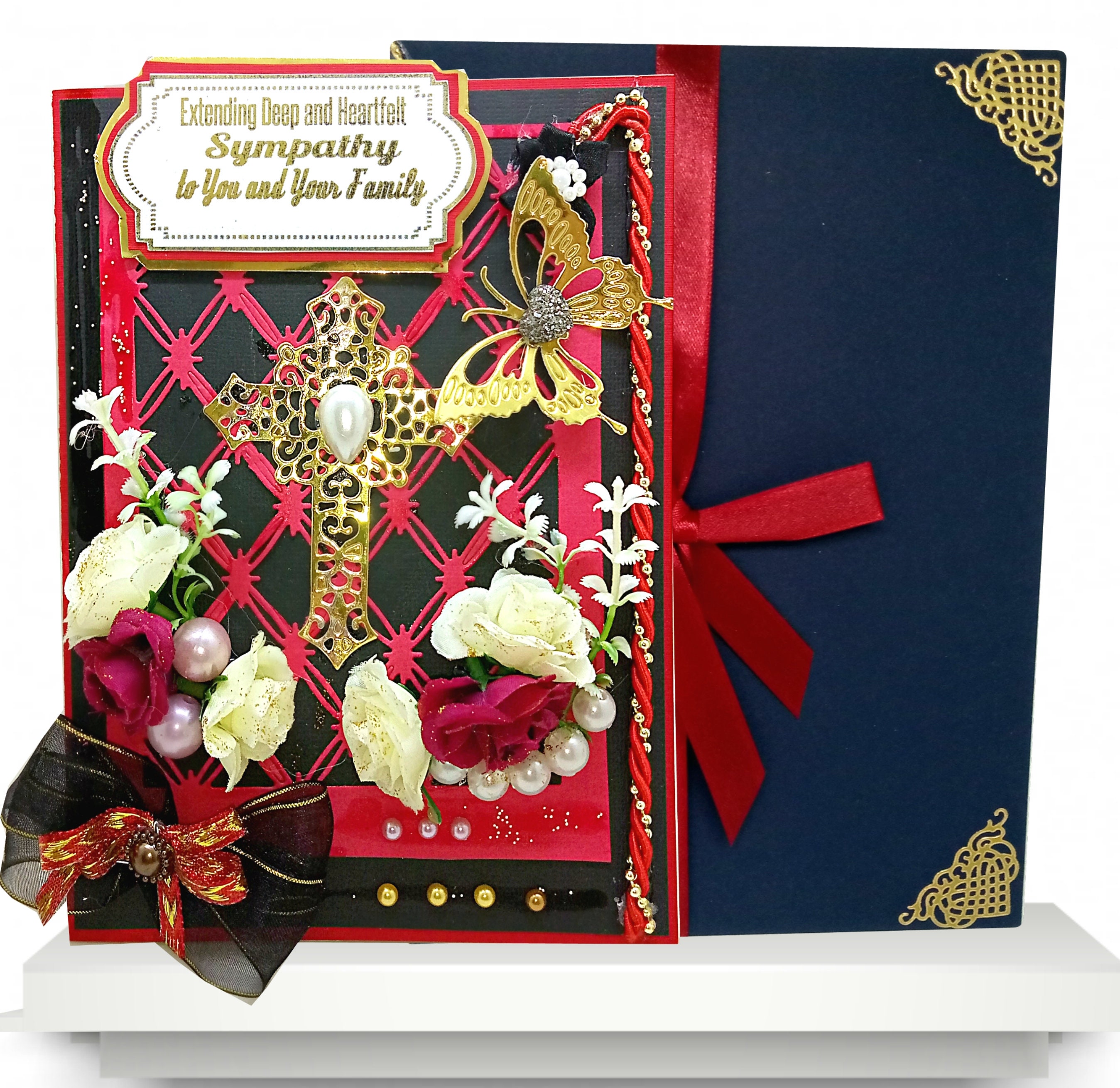 Elegant Sorrow card for loss of family member. Custom ...