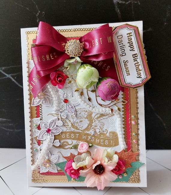 Tarjeta Con Sobre Dorado Tarjeta 50 Cumpleaños Para Nuera - Gama Gorgeous Grace - Con Sobre Dorado - 152x228mm Tarjeta Elegante