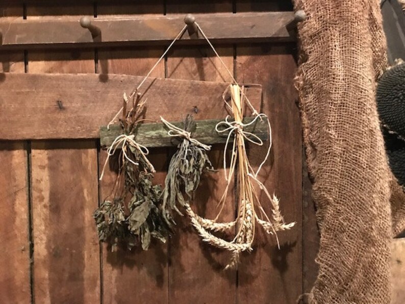 Primitive Herb Drying Rack Make Do Old Wood Wheat Drying Rack Etsy