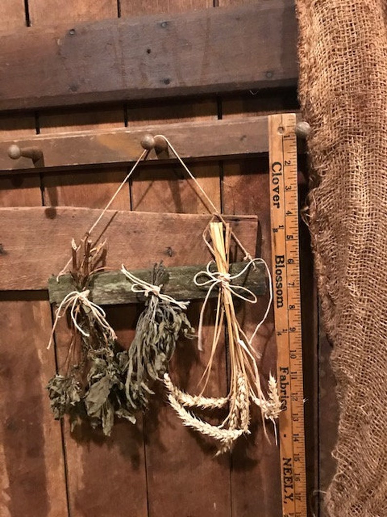 Primitive Herb Drying Rack Make Do Old Wood Wheat Drying Rack Etsy