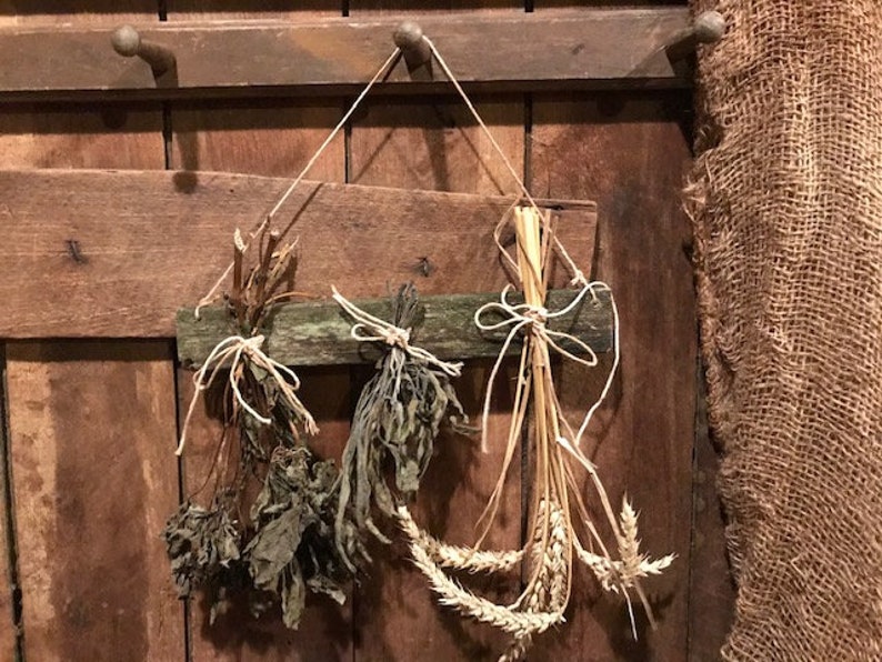 Primitive Herb Drying Rack Make Do Old Wood Wheat Drying Rack Etsy