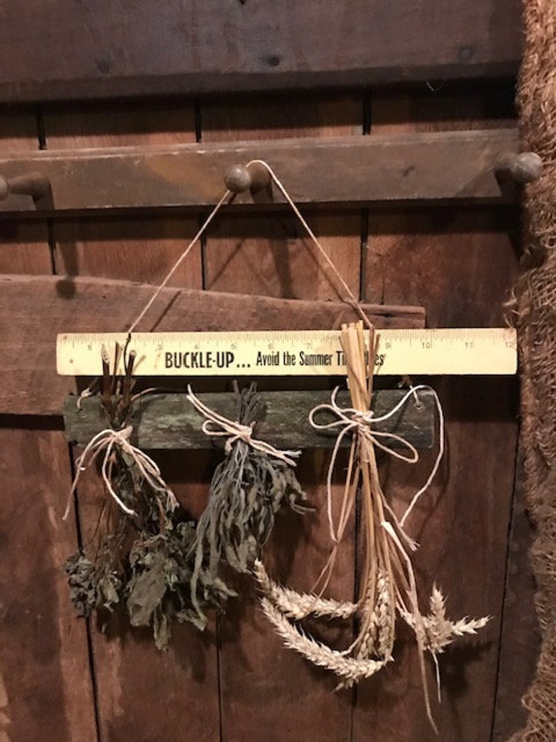 Primitive Herb Drying Rack Make Do Old Wood Wheat Drying Rack Etsy