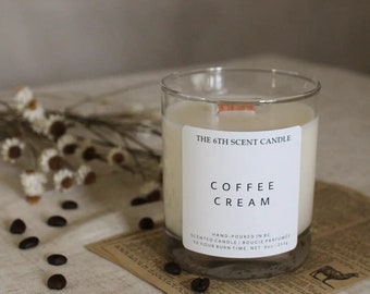 Coffee Cream Scented Candle | Soy Candle | Cafe Candle | Coffee Lovers | Coffee Candle