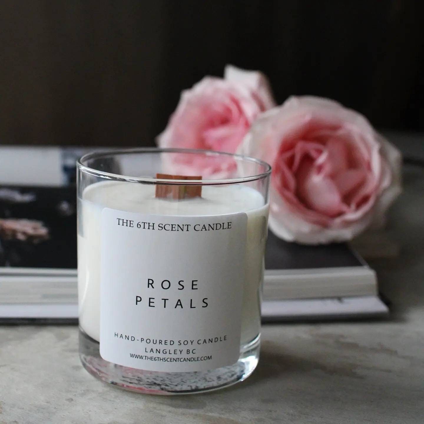 Bougie Rose Wood Shiva Rose