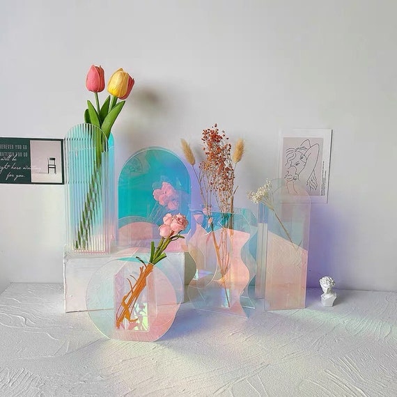 Acrylic Transparent Art Vase Decorative Acrylic Vase - Etsy