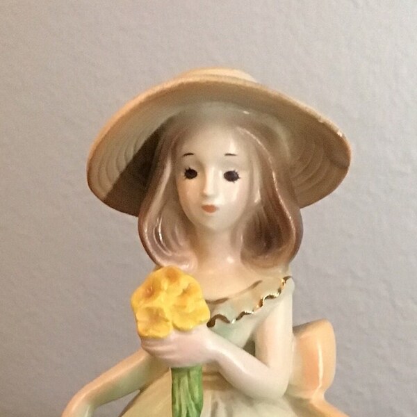 Josef originals, lady with large hat, butterfly