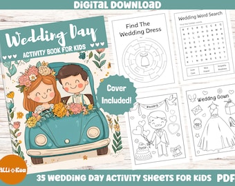 Wedding Activity Book for Kids: 35 Printable Games (PDF)