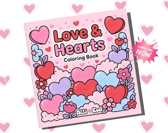 Libro para colorear de amor y corazones: 40 diseños atrevidos (Descarga PDF)