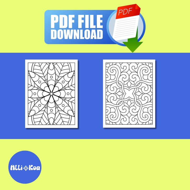 Mindful Patterns Adult Coloring Pages L 10 Bold and Easy Coloring Pages ...