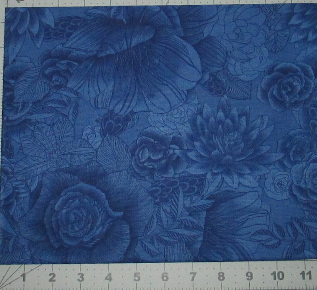 Boundless Collage Botanical Blenders Sea Spray Fabric by Yard 100 Cotton Quilt Backing Quilting