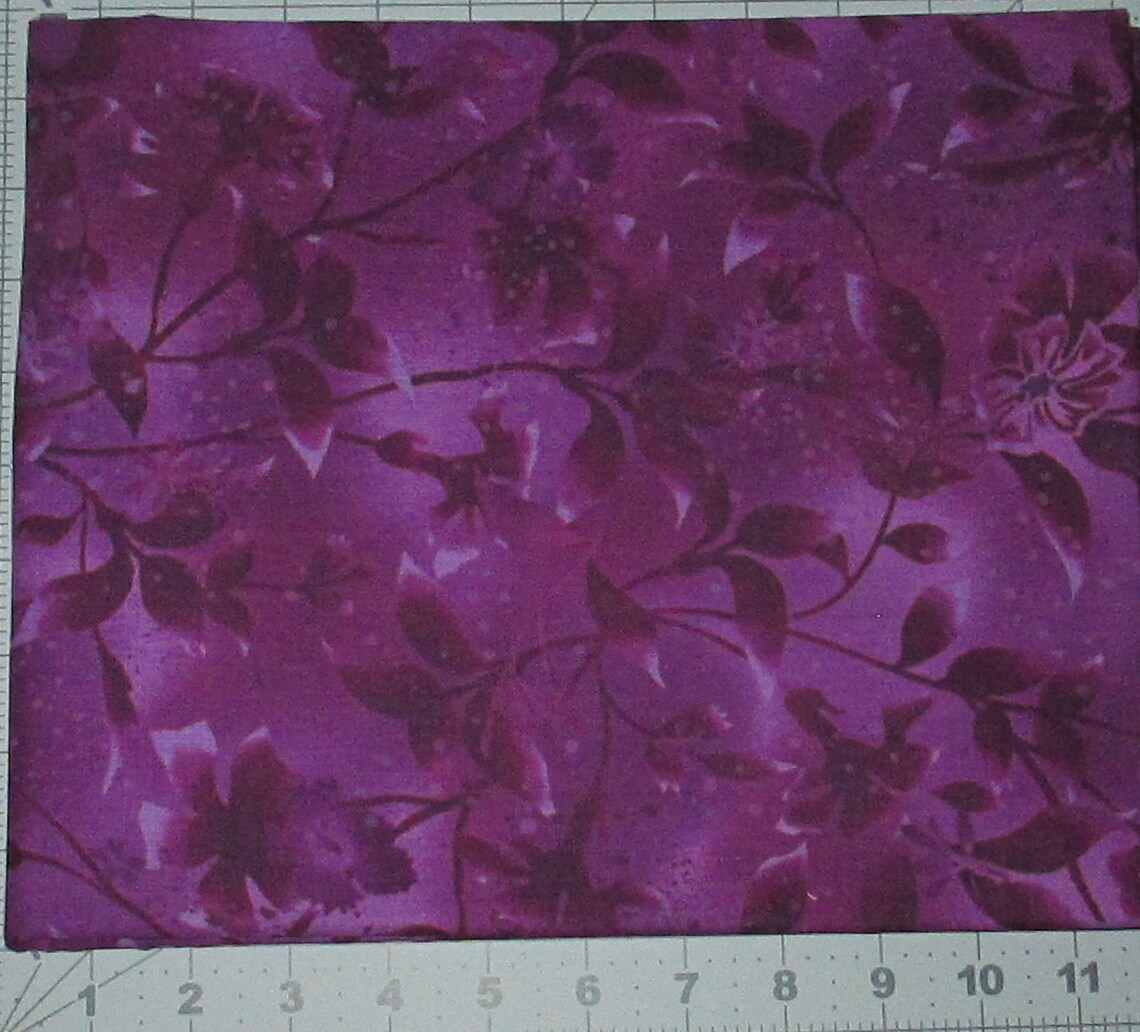 Boundless Botanical Blenders Purple Tonal Fabric by Yard 100 Etsy
