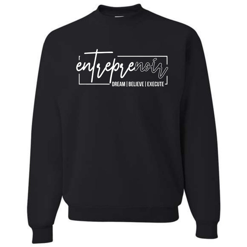 entrepreNOIR sweatshirt zwart ondernemers sweatshirt afbeelding 5