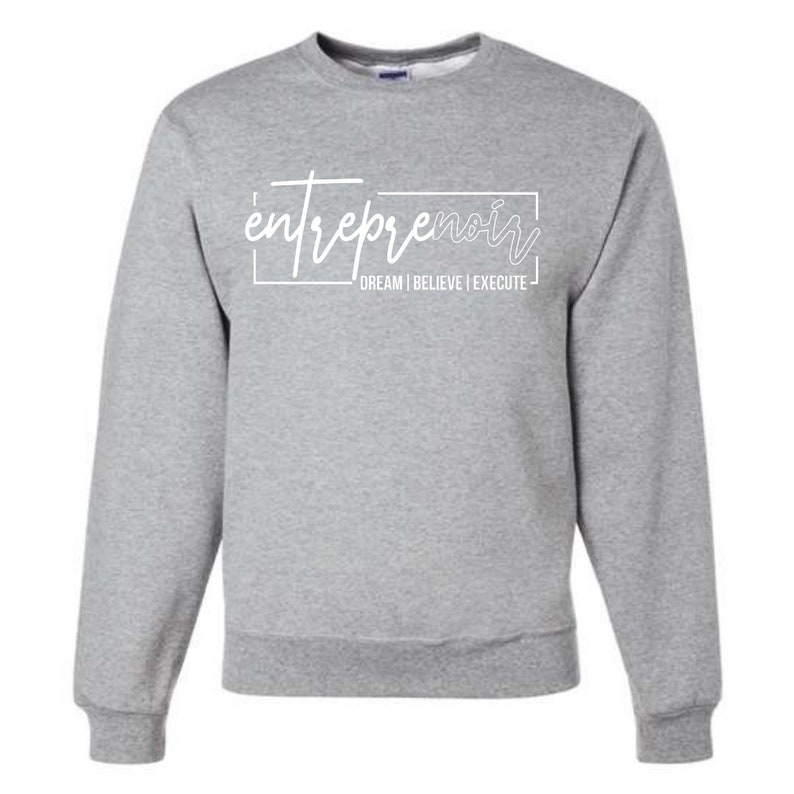 entrepreNOIR sweatshirt zwart ondernemers sweatshirt afbeelding 2