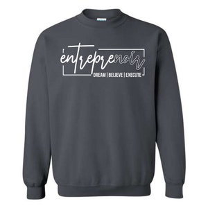 entrepreNOIR sweatshirt zwart ondernemers sweatshirt afbeelding 4